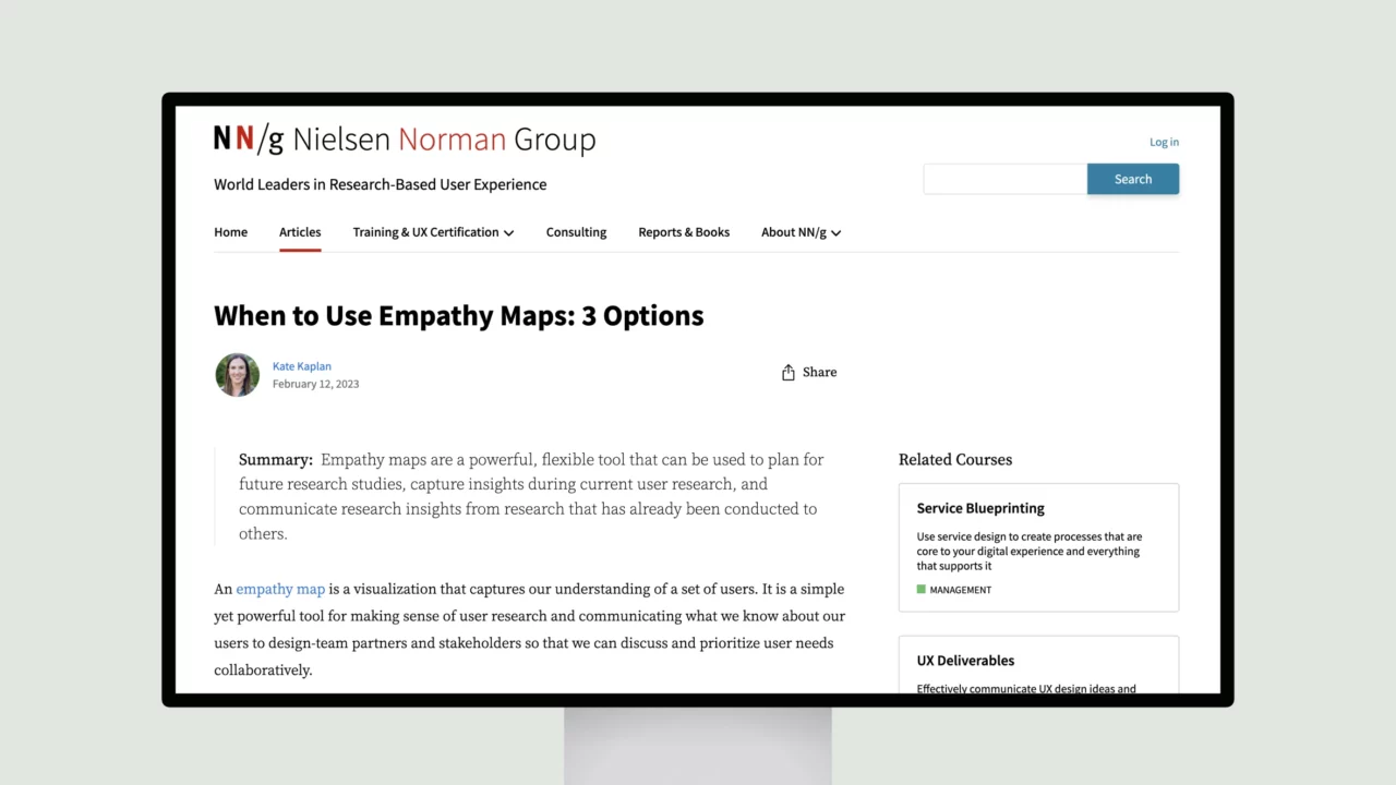 When to Empathy Map 3 Options